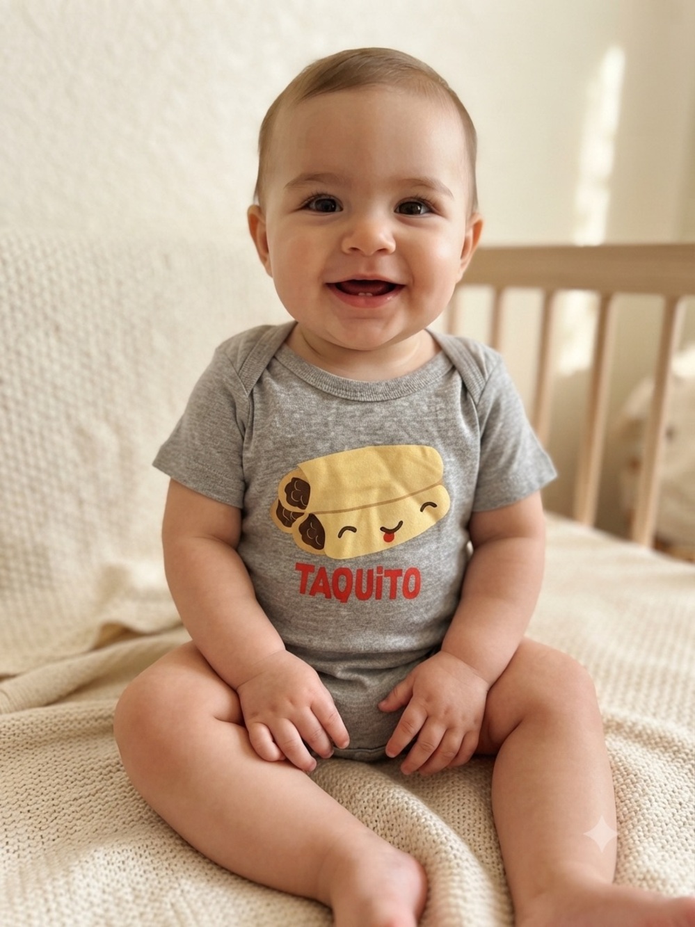 Rabbit Skins Taquito Gray Bodysuit